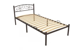 Кровать Лилия Металл, 90х190 мм, Медный антик, Медный антик