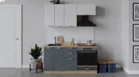 Кухонный гарнитур «Гранита» длиной 160 см со шкафом НБ