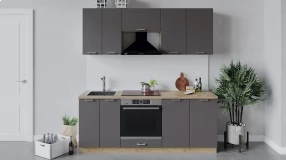 Кухонный гарнитур «Габриэлла» длиной 200 см со шкафом НБ