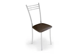 Кухонный стул "Интерьер-центр" (Шоколад/хром, Экокожа/металл)